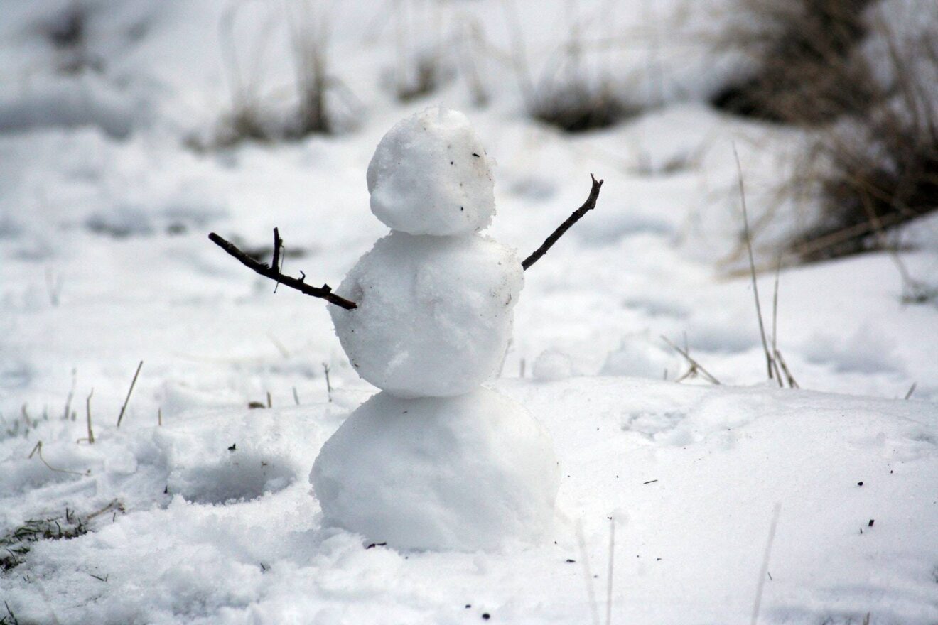 Photo of a snowman