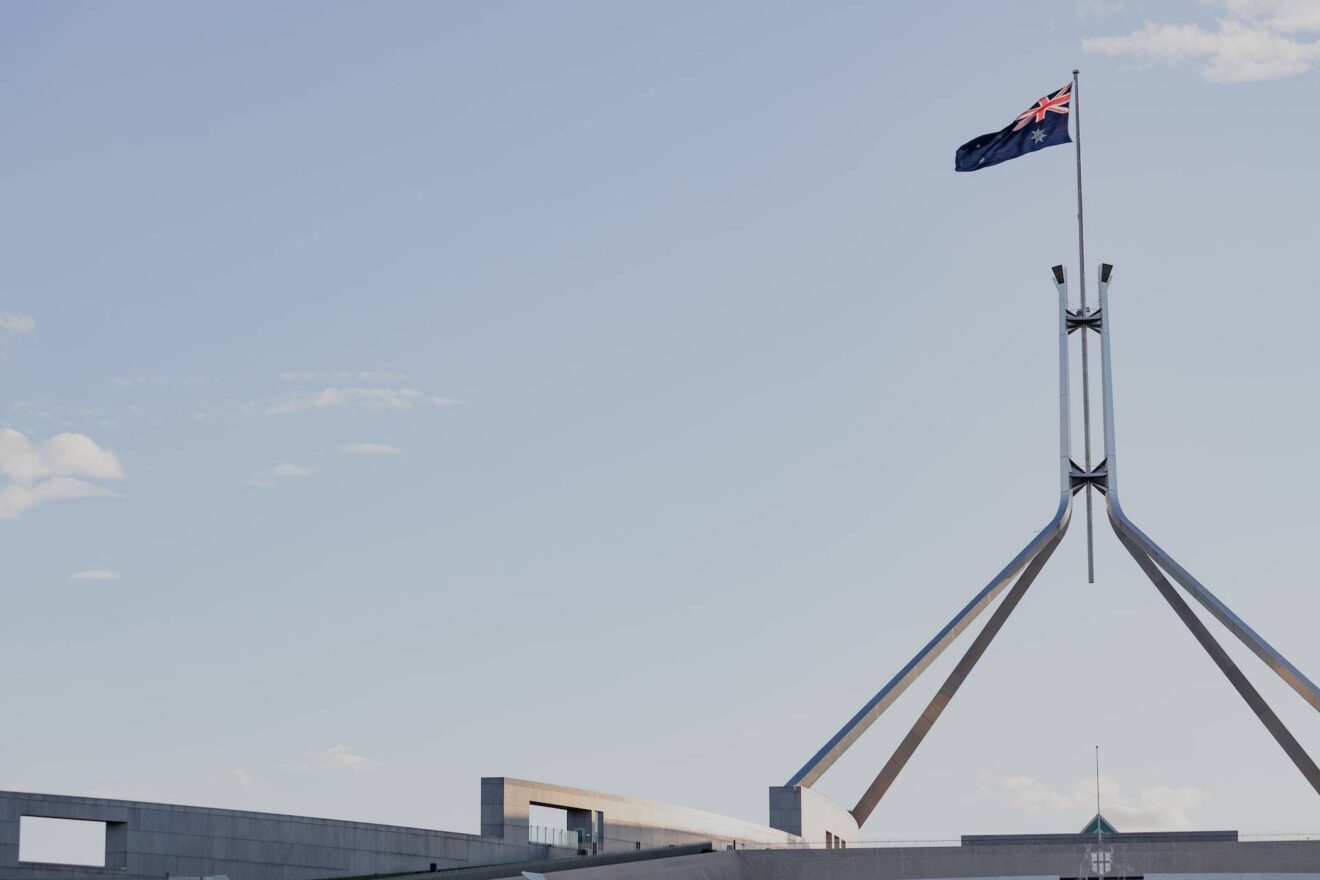 Australian Parliament House, Canberra. Photo by Daniel Morton on Unsplash. 